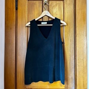Everlane Double-Lined Silk V-Neck Tank